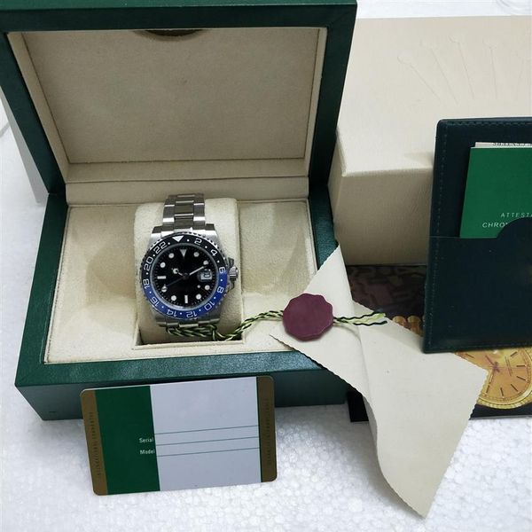 super factory version watch 3 style good quality 40mm two-way rotating ceramic bezel automatic movement mens watches original box272q, Slivery;brown